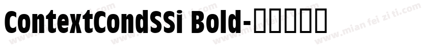 ContextCondSSi Bold字体转换
